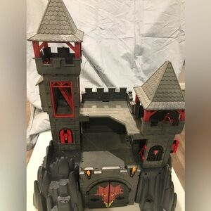 Kids Medieval Fortress Playset in Gray and Red - Action Castle